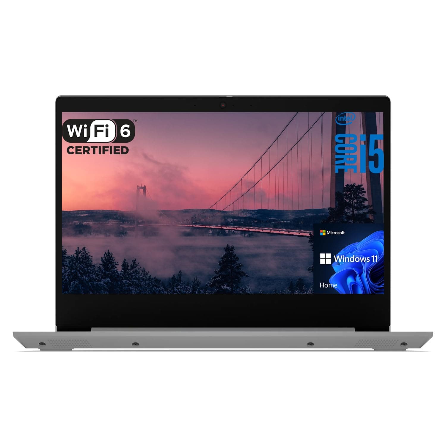 Lenovo IdeaPad 3 Laptop, 14" FHD Display, Intel Core i5-1135G7, 12GB RAM, 512GB SSD, Camera, SD Card Reader, Bluetooth, Wi-Fi 6, Windows 11 Home, Grey