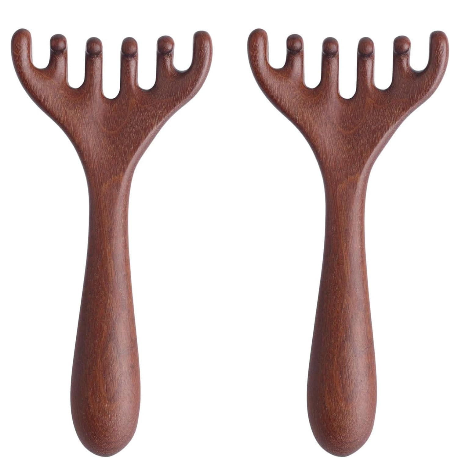2 Pcs Wooden Head Massager - Scalp Massage Comb, Deep Relaxation & Stress Reduction Gift for Women (Mother, Sister, Lover)