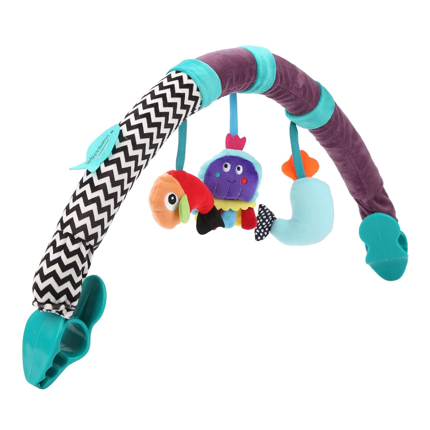 Baby Crib Hanging Toy Baby Baby Car Pendant Stroller Hanging Toy, RattlNHINA Crib Hanger Seat Toy for BabiNHINA Boys and Girls Travel Play (Ocean Style)