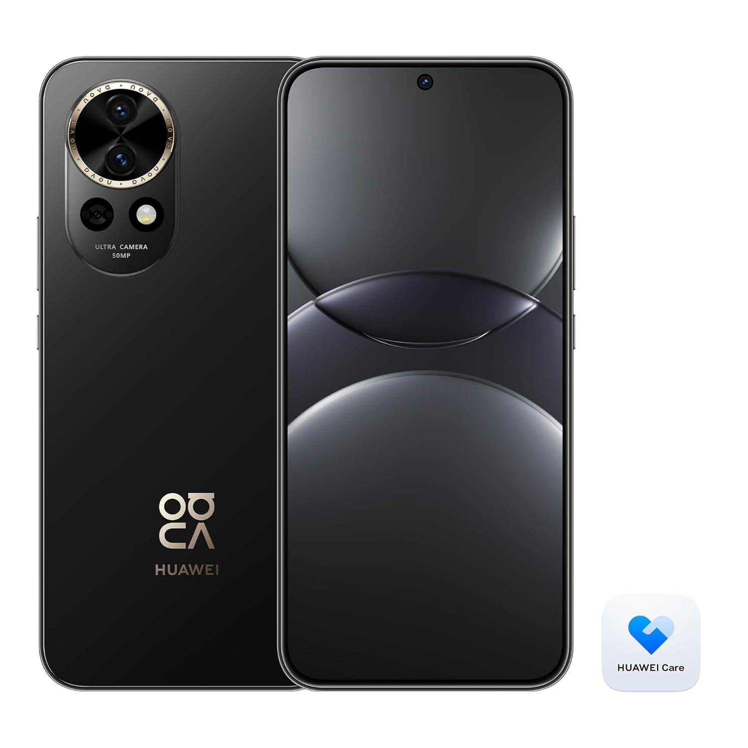 HUAWEI nova 13 Smartphone, 12GB+256GB, 6.7-inch OLED flat-edge screen, 60 MP Front Ultra-Wide Portrait Camera, AI Best Expression, 100W HUAWEI SuperCharge Turbo, 5000mAh Battery, Care+, Black