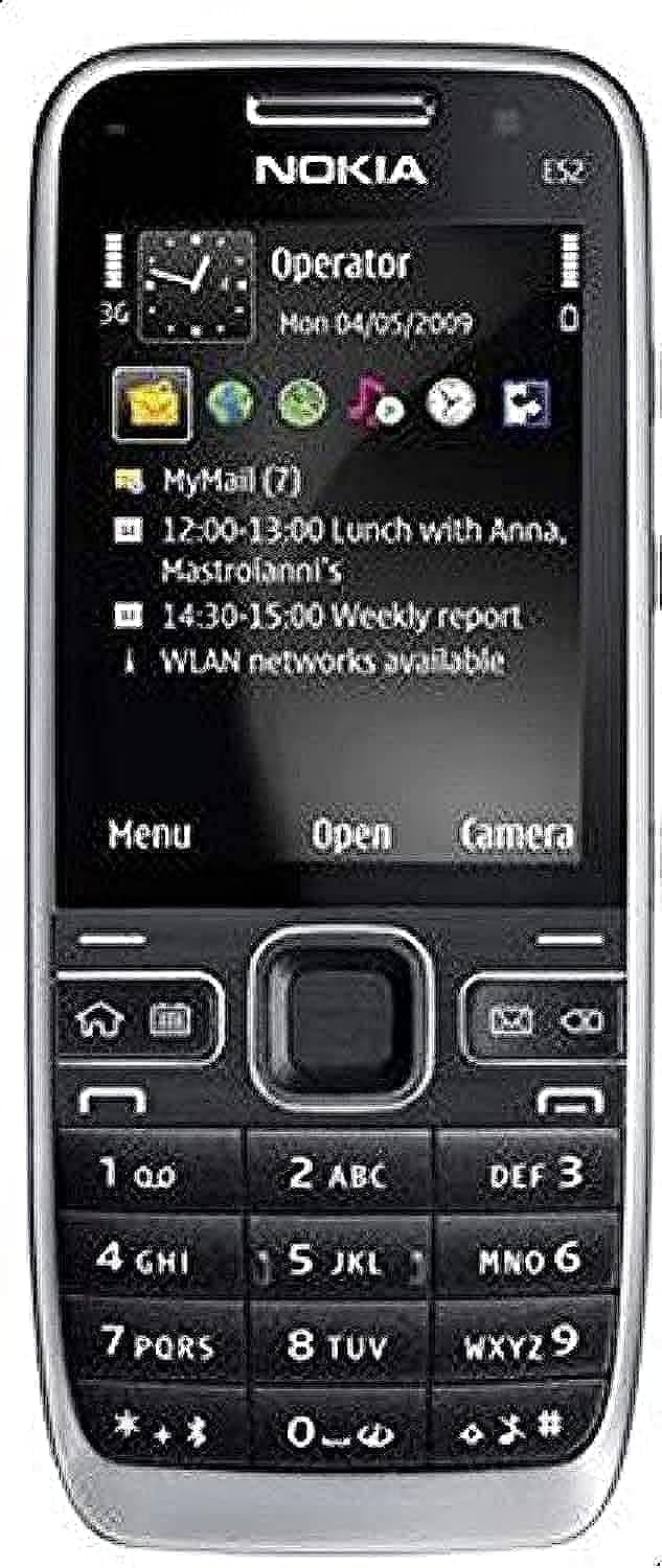 Nokia E52-60MB, 3G + Wifi, Black