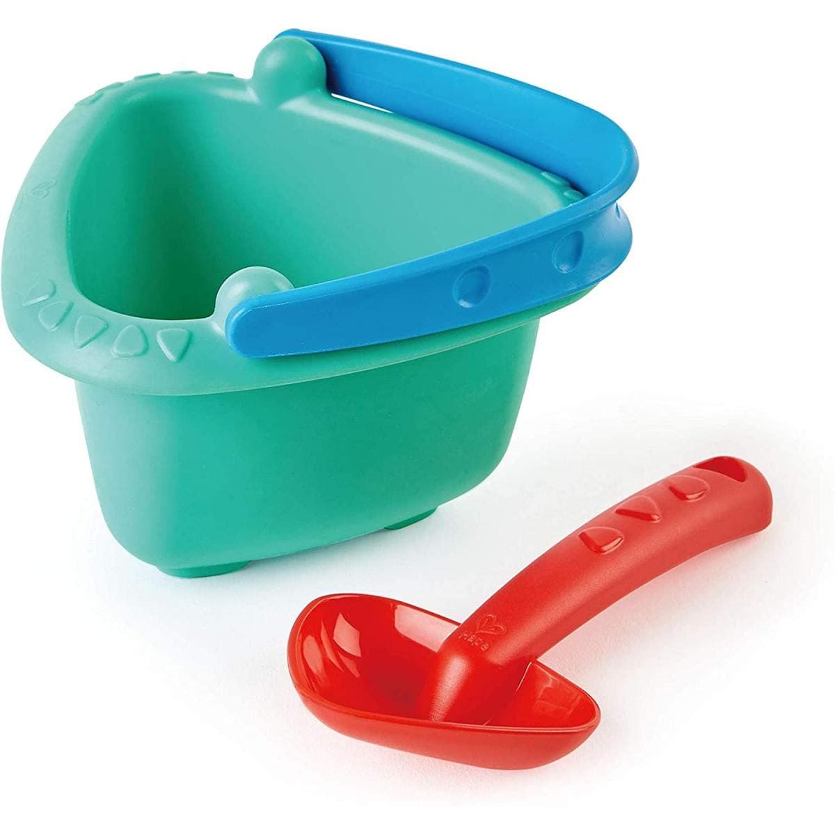 Hape Baby Bucket and Spade Play Set For Toddlers, Sand Collecting and Digger Toys for Kids, Outdoor Beach And Sand Toy For Kids, Multi-Color Beach Toys, Ages 12 Months+