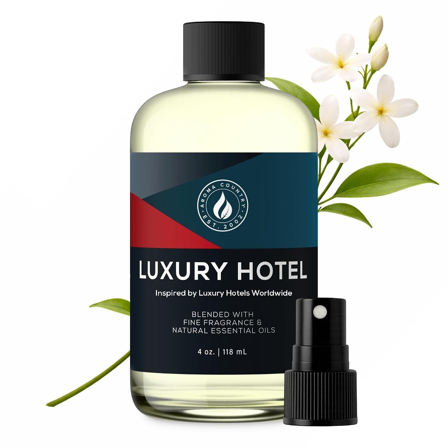 Aroma Country Luxury Hotel Diffuser Oil - Luxury Hotel Scent Oil for Diffuser & Air Fresheners for Home - Essential Oil Diffuser Refill, Home Fragrance Collection with Gardenia & Amber (4 Fl. Oz)