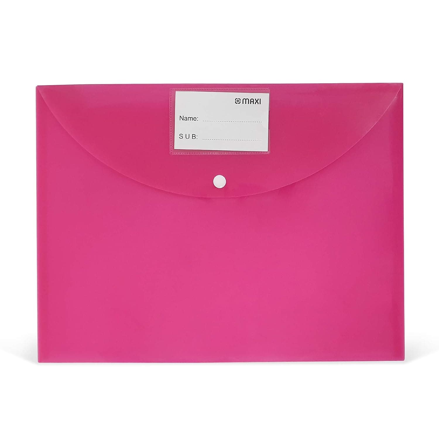 Maxi Fool Scap Clear Bag 300 Micron Pink,Document Folders, 300P