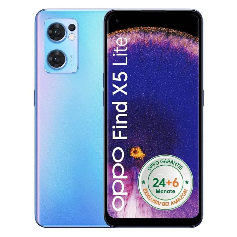 Oppo Find X5 Lite Dual SIM 256GB ROM + 8GB RAM (No CDMA | GSM Only) Factory Unlocked 5G Smartphone (Startrails Blue) - International Version