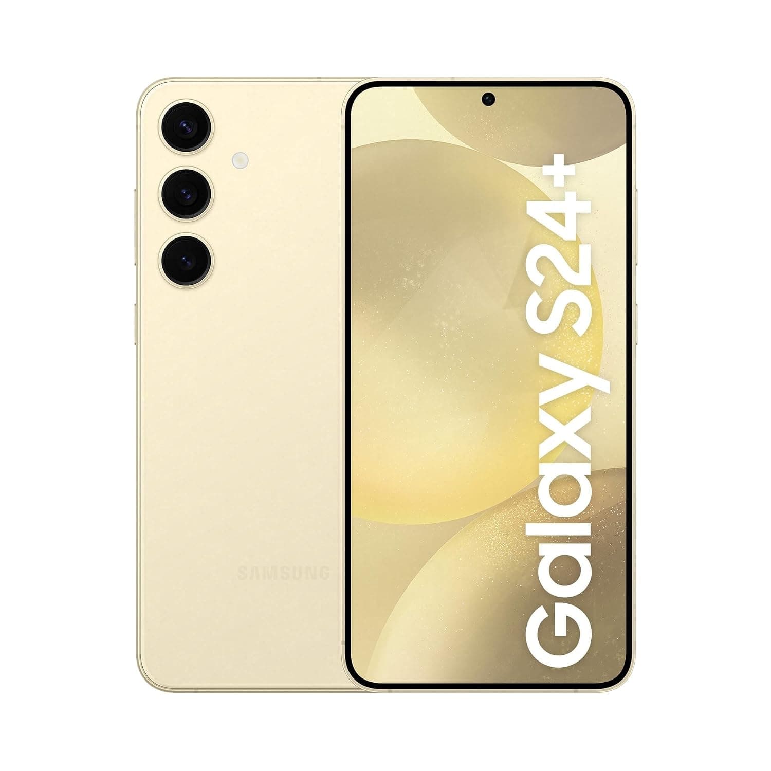 SAMSUNG Galaxy S24+, AI Phone, 512GB Storage, Amber Yellow, 12GB RAM, Android Smartphone, 50MP Camera, Bigger Display, Faster RAM, Long Battery Life (KSA Version)