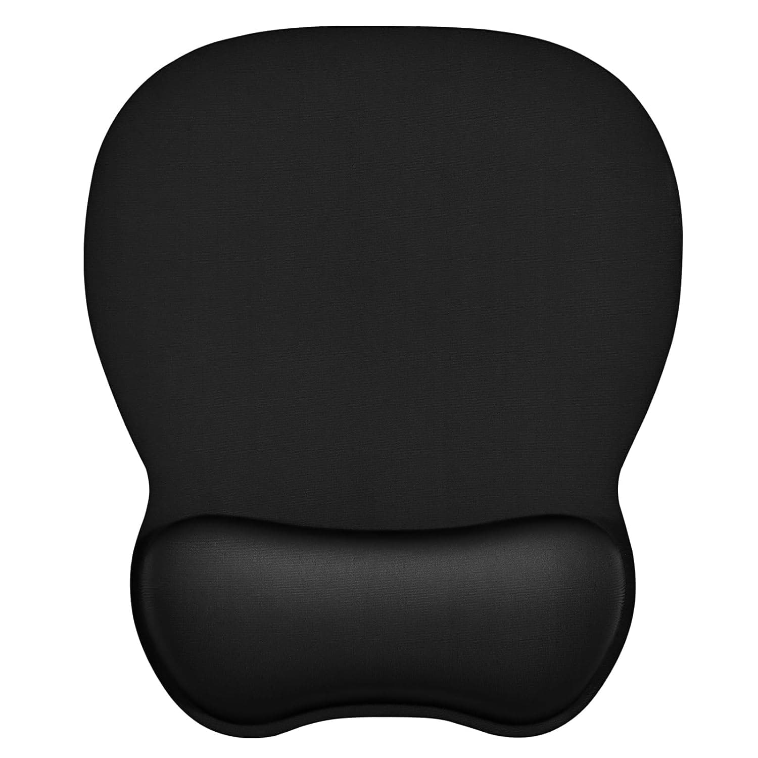 ايوكو قاعدة ماوس مع مسند معصم مريح 4 ملم مع حشوة من الميموري فوم، قاعدة ماوس منسوجة مقاومة للاهتراء وقابلة للغسل، لون اسود، ممحاة