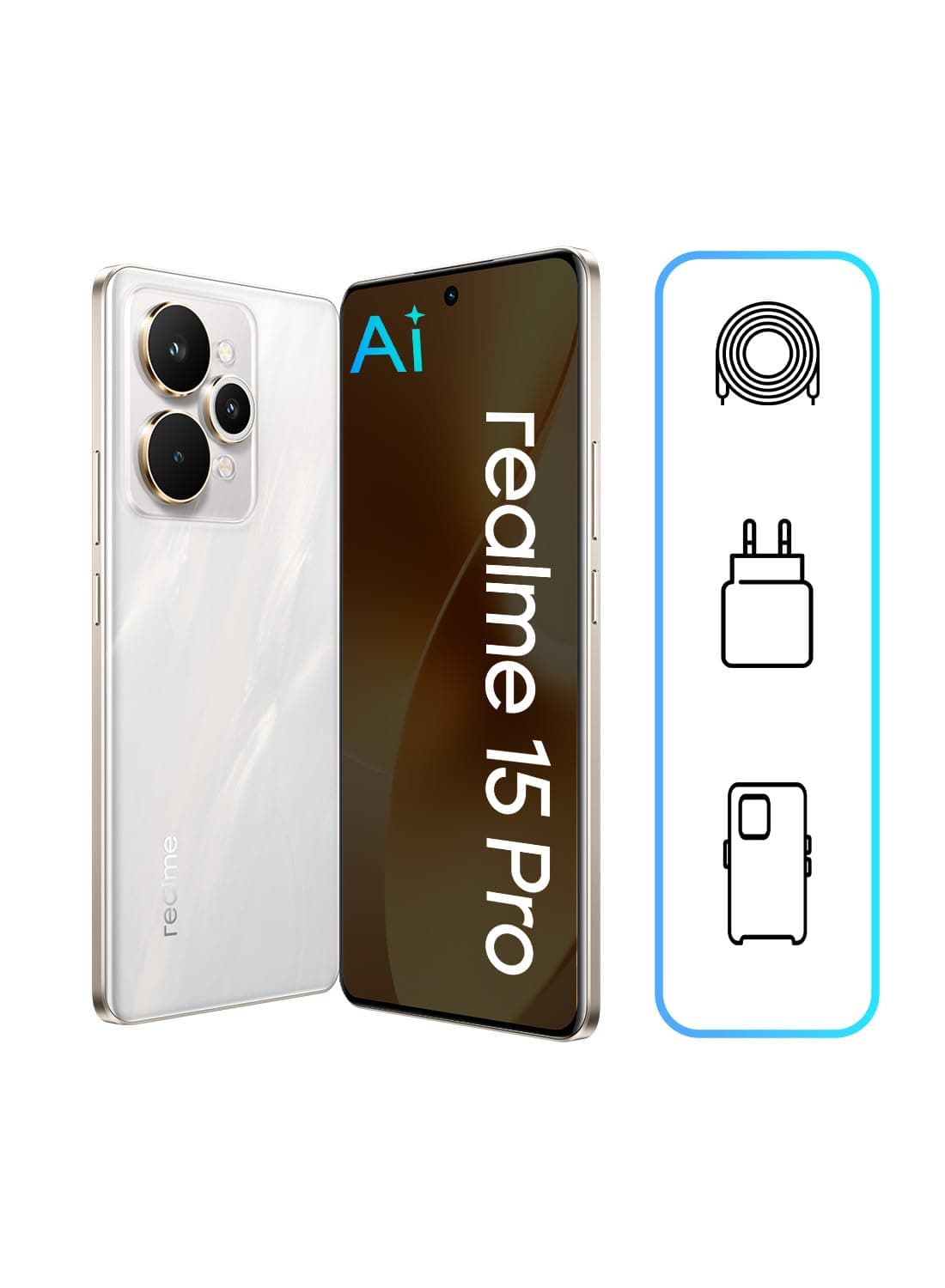 realme 15 Pro 5G Smartphone (12GB RAM, 512GB Storage) | 6.8" 144Hz OLED Display | Snapdragon 7 Gen 4 | 50MP OIS Camera | 7000mAh | 80W Fast Charging | Android 15 | 12m Warranty (Flowing Silver)