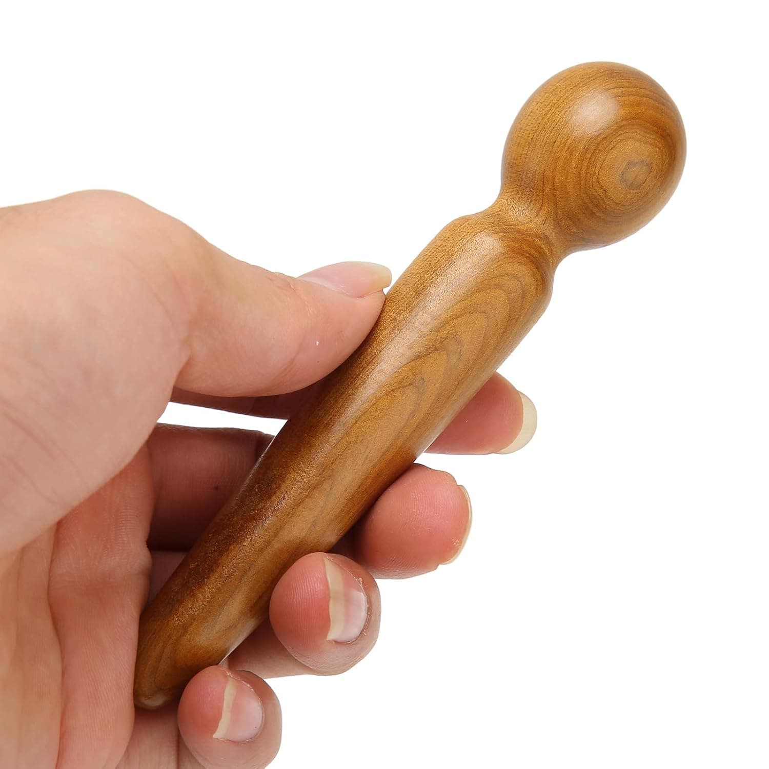 Generic Wooden Reflexology Foot Massage Stick Strong and Durable for Acupoint Pressing, Home and Office Use Manual Massager for Incense Wood