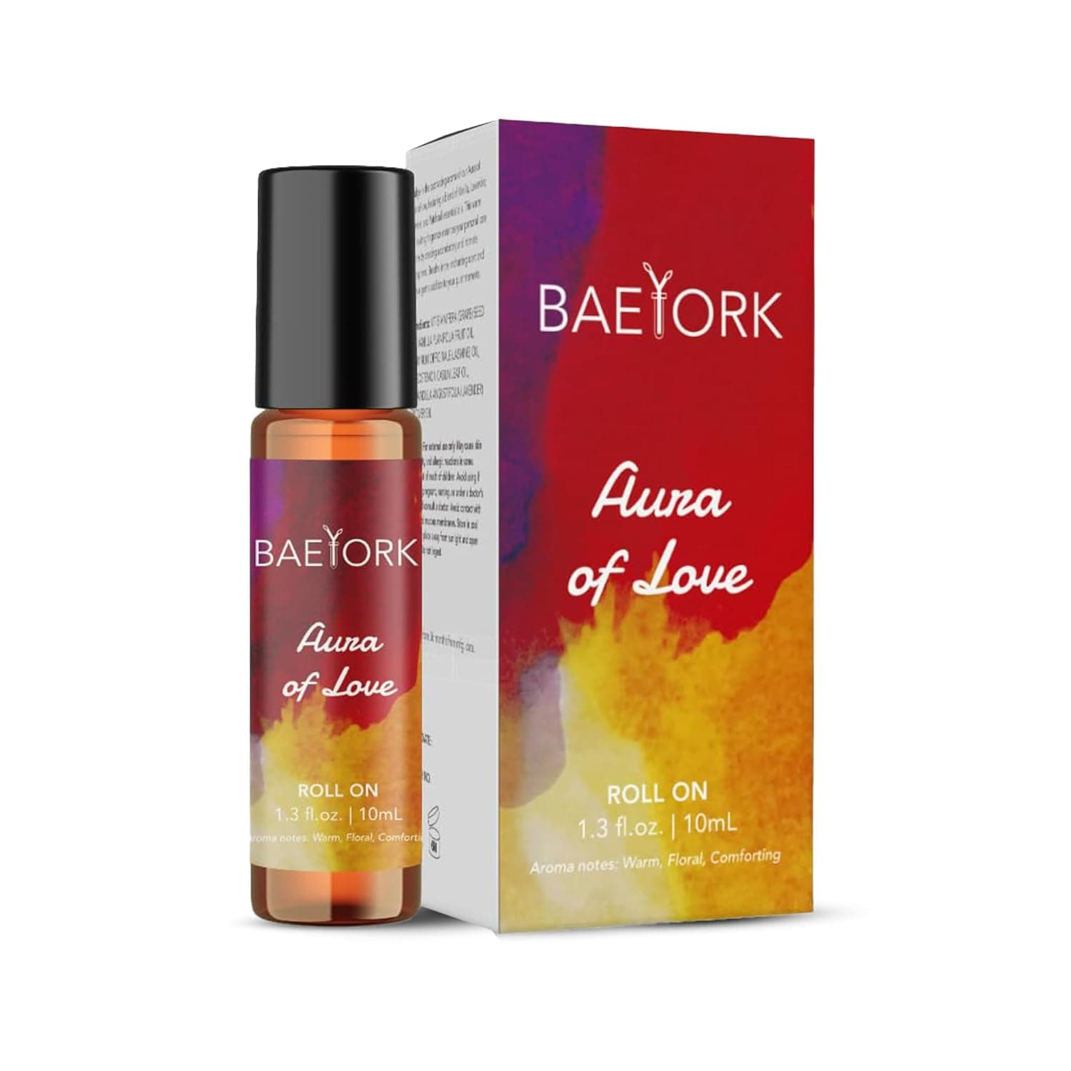 Aura of Love Roll-On Blend 10mL (0.3 Fl. Oz.) – Essential Oils of Vanilla, Jasmine, Patchouli & Lavender | Romantic Aromatic Roll-On | Vegan & Cruelty-Free