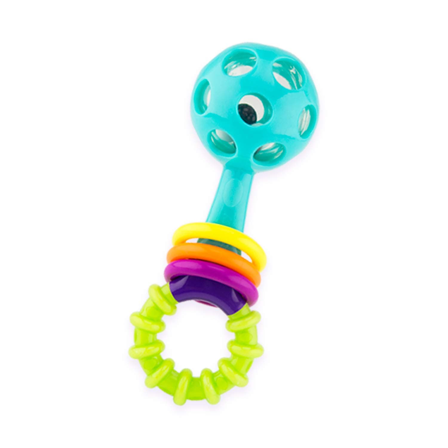 Sassy Peek-a-Boo Beads Rattle | Developmental Toy with High Contrast Colors | Flexible, Soft Plastic | For Ages Newborn and Up