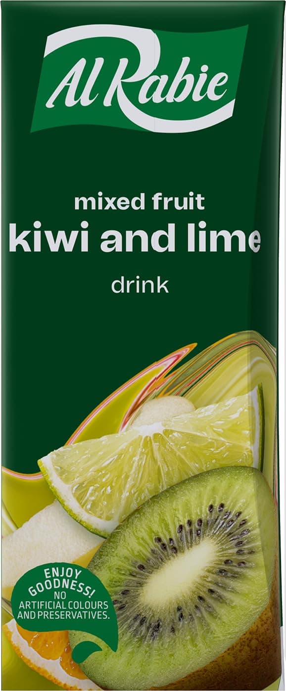 Al Rabie Mixed Fruit and Kiwi Lime Drink 185 ml