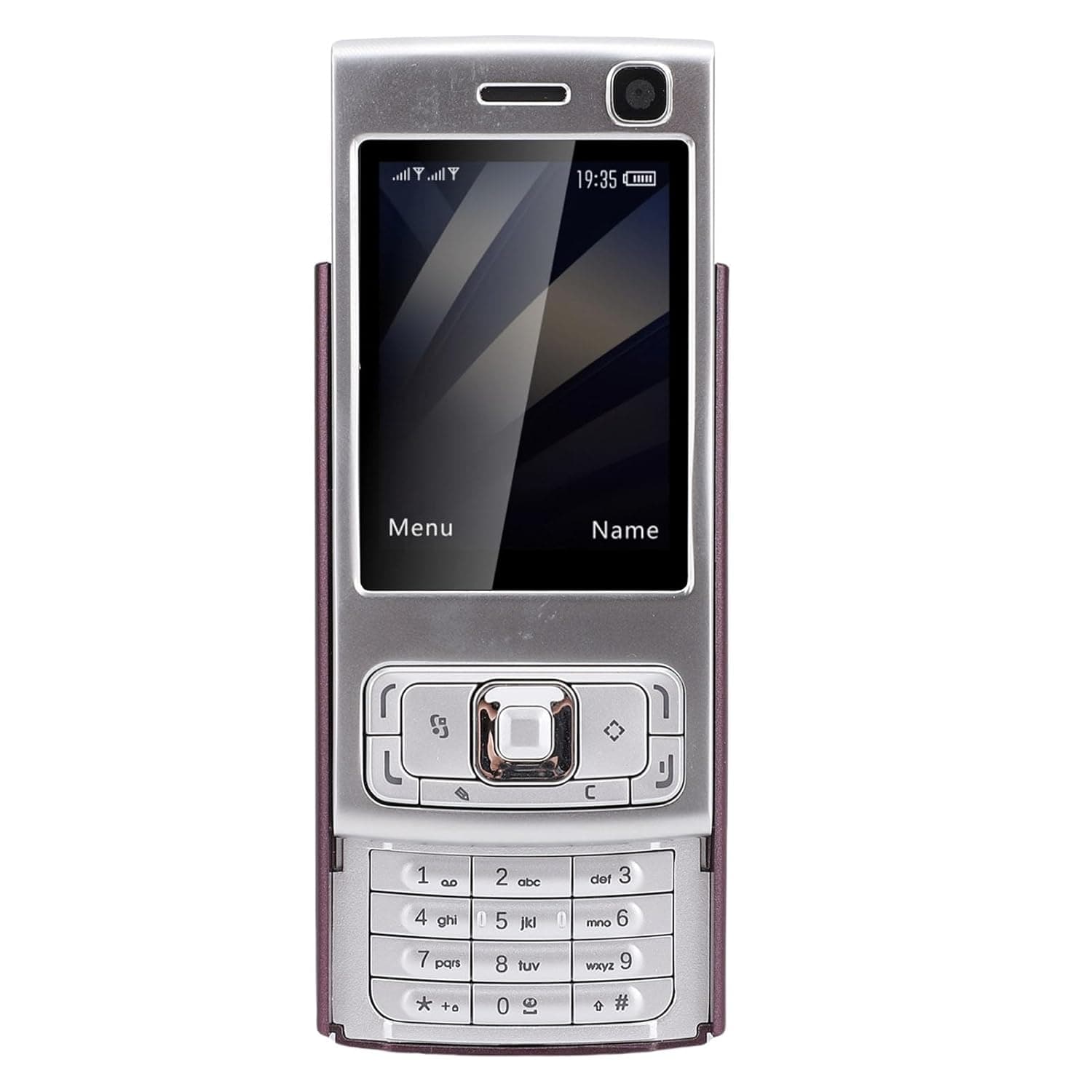 Unlocked Slider Phone, 2.0 Inch HD Screen GSM Mobile Phone with 1000mAh Battery, Loud Speaker, MP3 MP4 Player, FM Radio, for Seniors (Purple)