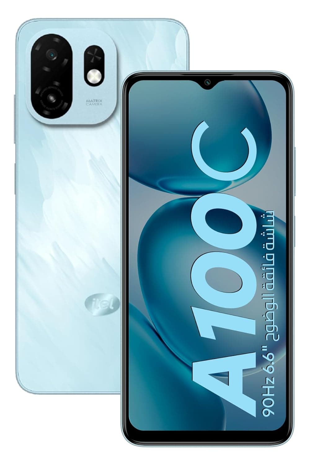 ITEL A100c, 4G Mobile Phone, 64GB Storage, Blaze Blue, Android 14, 2GB RAM, Unisoc T7100, 6.6-inch FHD+, 90Hz, Triple Camera