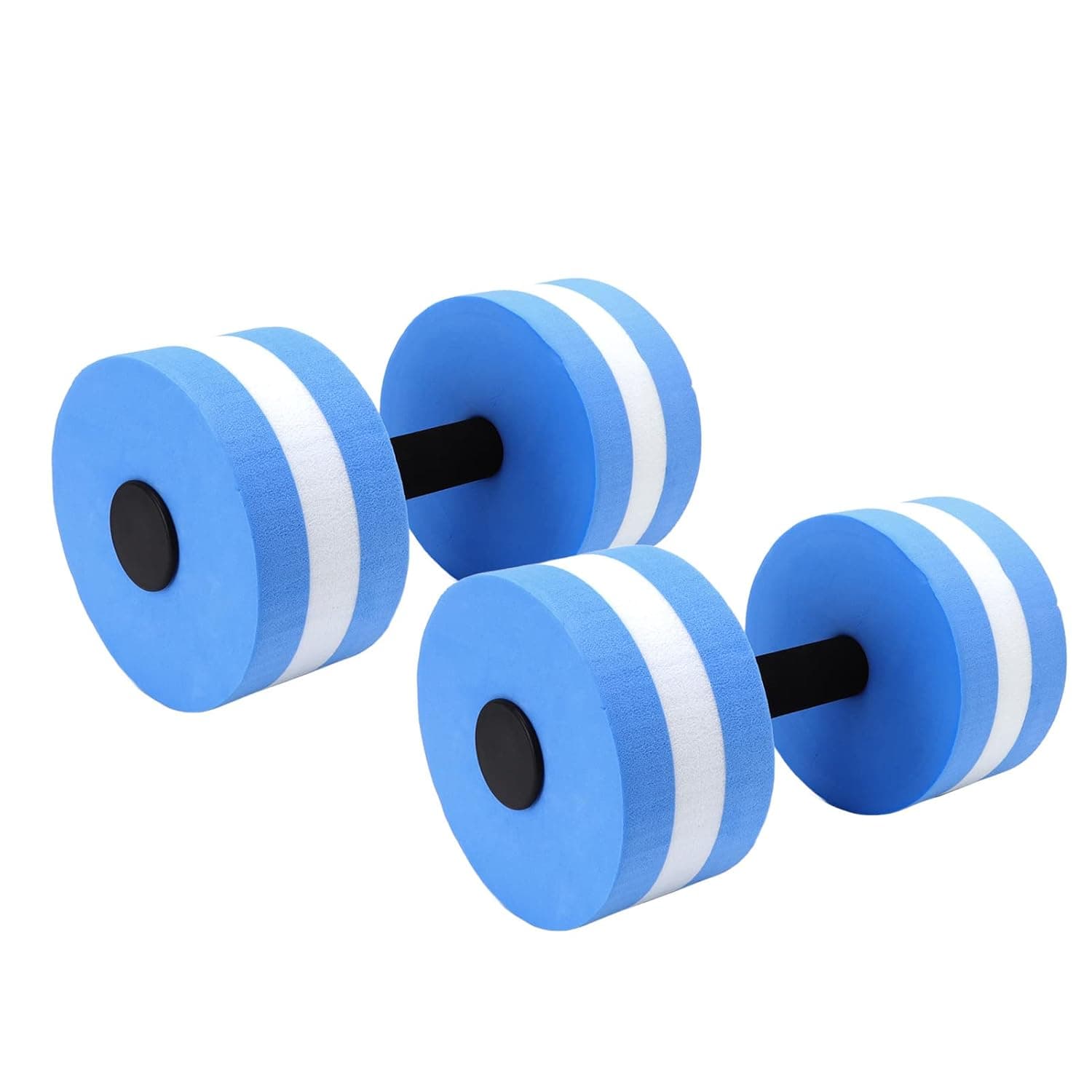 Generic Water Floating Dumbbell Lightweight Yoga Exercise Tool for Men Women Kids, Corrosion Resistant Water Foam Dumbbell for Indoor Swimming Pools, Fitness Exercise, 2 PCS