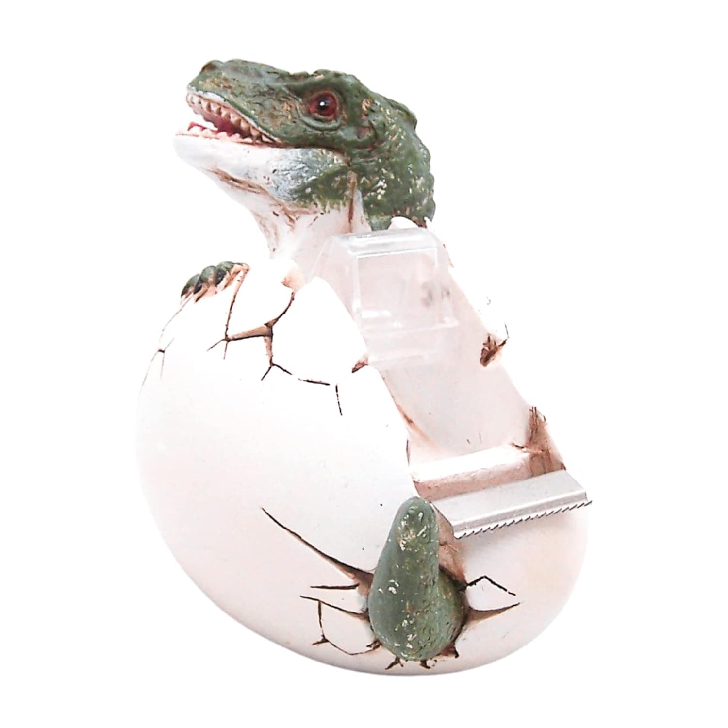 Funny Tape Dispenser, Gator Hatching Out of a Shell, Unique Office Supplies, Fun Gift Wrapping Station Decor, 4.75 Inches