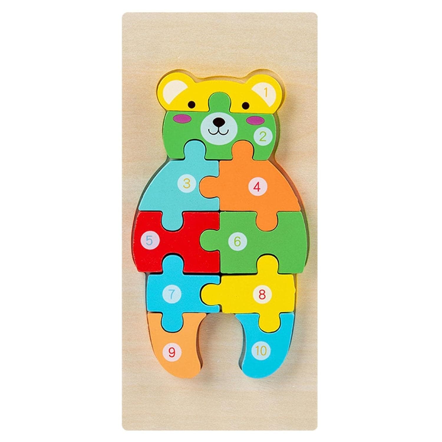 Animal Puzzles for Toddlers, Wooden Toddler Puzzles Kids Infant Baby Montessori Toys, Educational Learning Toys for Toddlers, STEM Building Toy Games for Boys, Girls