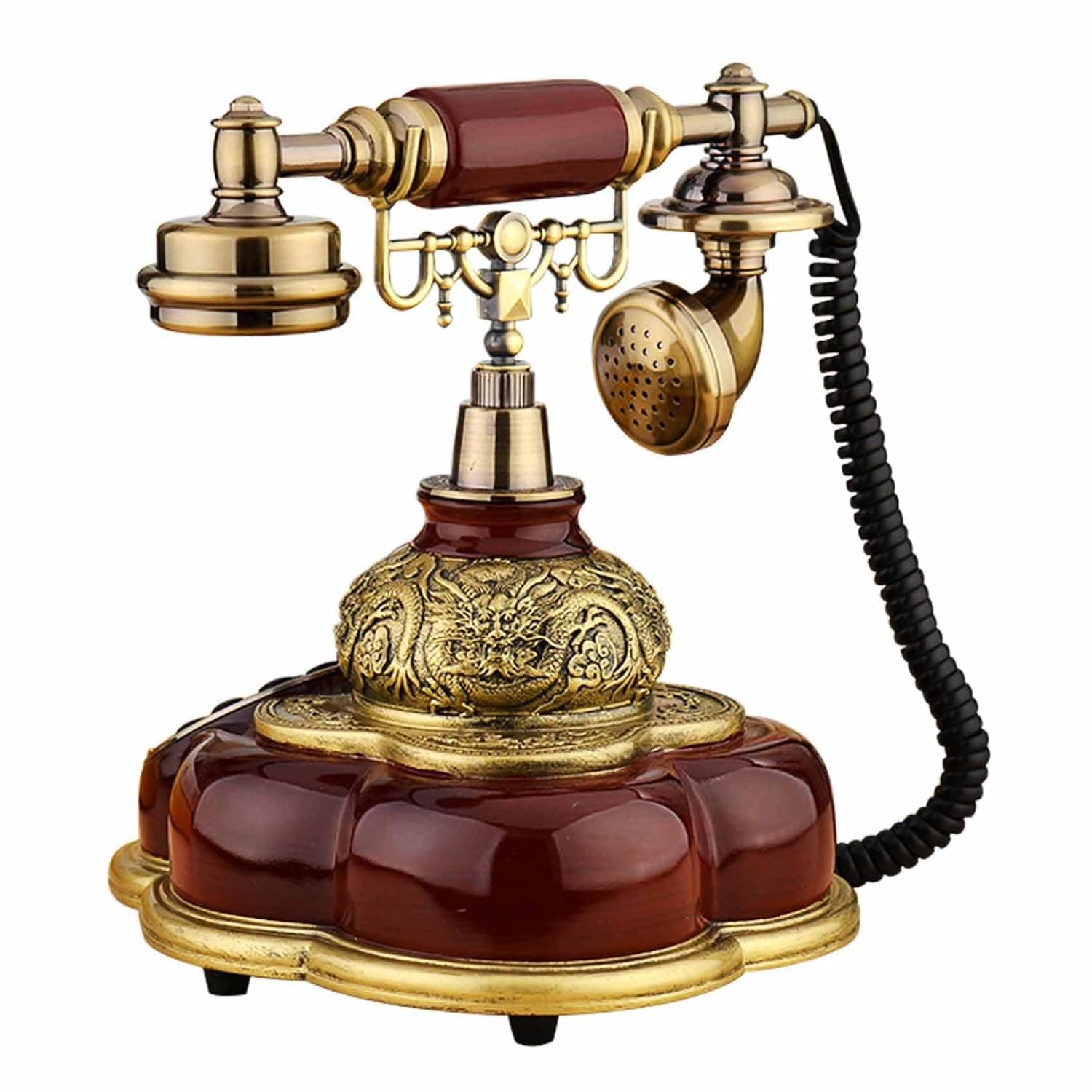 Old Style Landline Call Switch, Retro Wired Telephone, Antique Phone for Home Decoration, Used for Office, Hotel Decor, Collector Gift