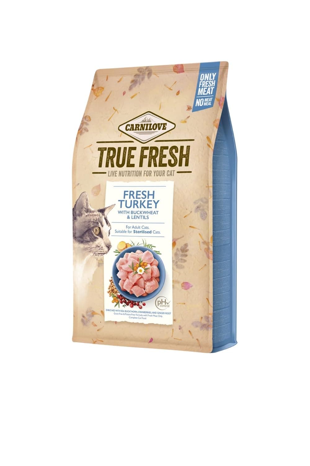 Carnilove True Fresh for Sterilized Adult Cats with Turkey Flavor, 4.8 kg