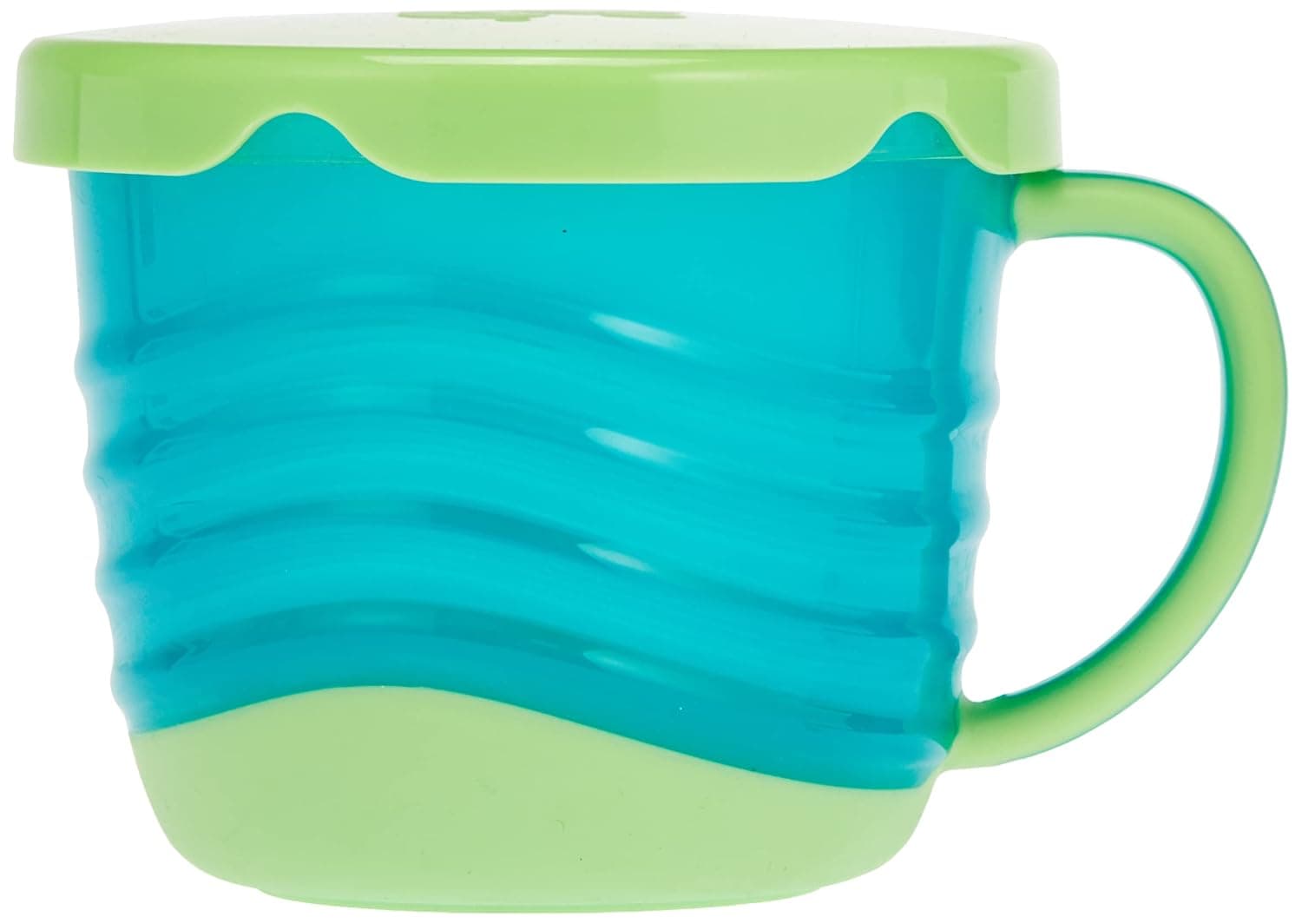nip Snackbox 2 in 1, Stackable Baby Food Storage/Drinking cup, Dishwasher and microwave safe, made in Germany, Green