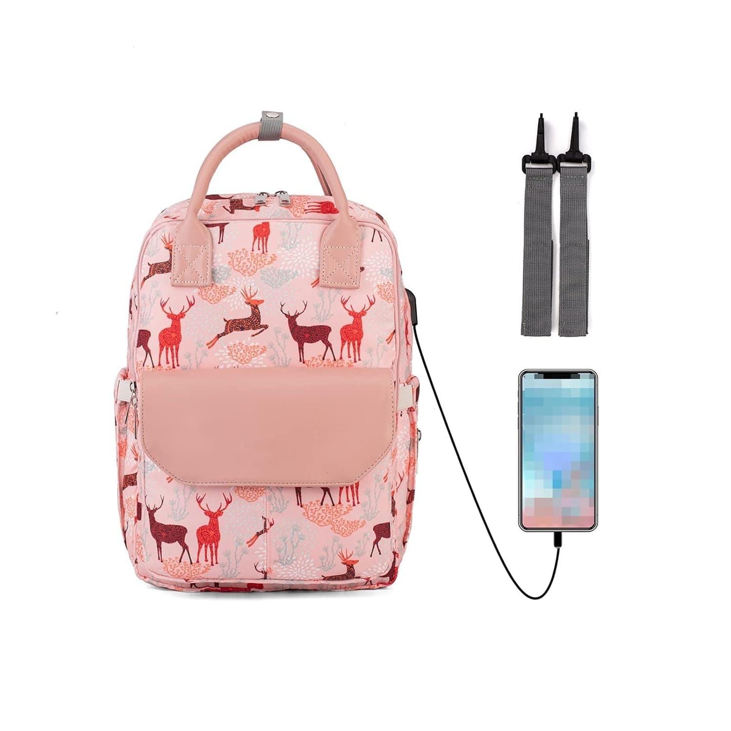 NURII diaper bags Fashion Portable Baby Backpack Baby Bag For Mommy Large Capacity Waterproof Diaper Bag Mother Care Travel Equipment (Color : 14)