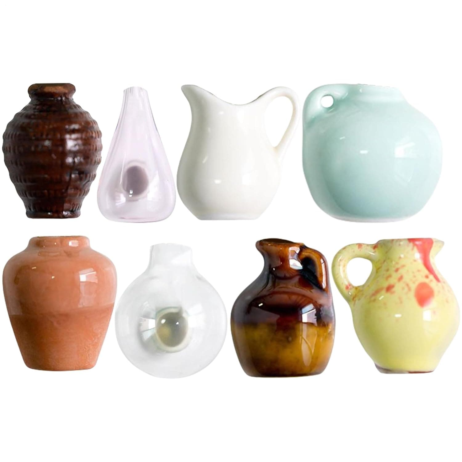 مغناطيس مزهرية - مغناطيس ثابت للصور | ملصقات مغناطيسية ثلاثية الابعاد للمزهريات من السيراميك لمكيفات الهواء والثلاجة وديكور المنزل