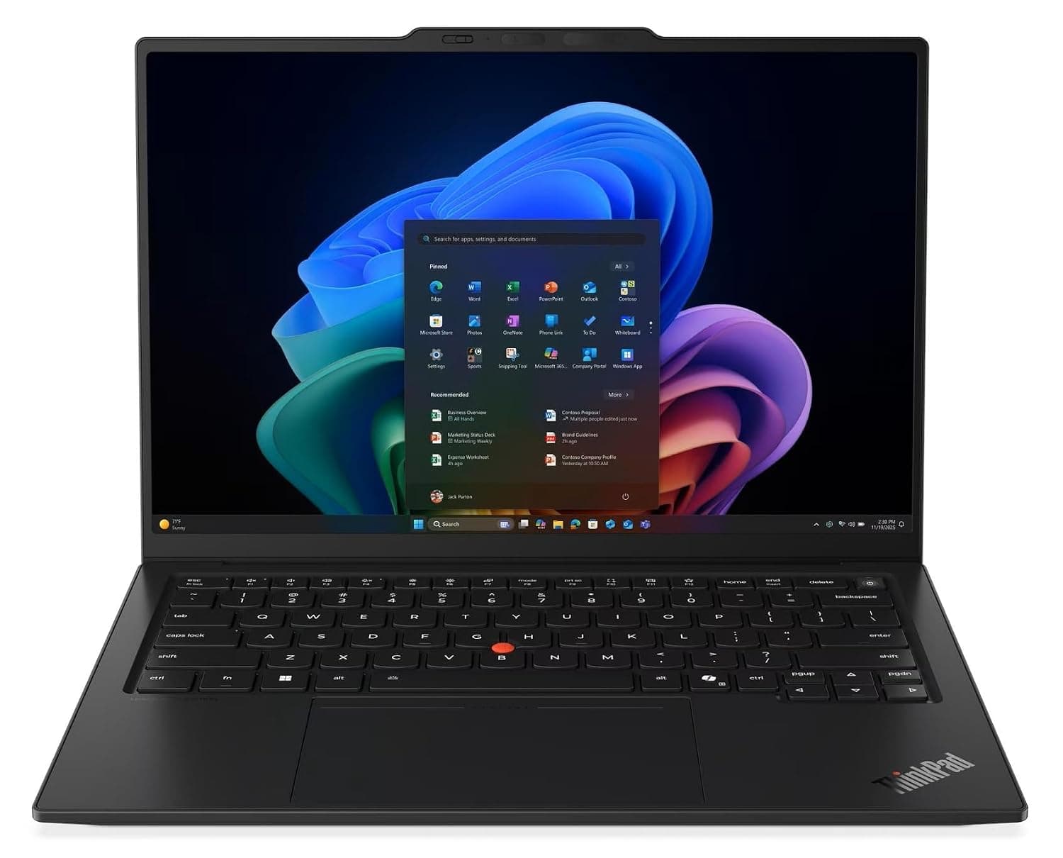 Lenovo 2026 ThinkPad X1 Carbon Gen 14 Aura Edition with Intel Core Ultra 7 365 vPro Processor, 14" WUXGA (1920x1200) IPS Touchscreen Display, 32GB LPDDR5X-8533MT RAM, 1TB SSD, Wi-Fi 7 and Win 11 Pro