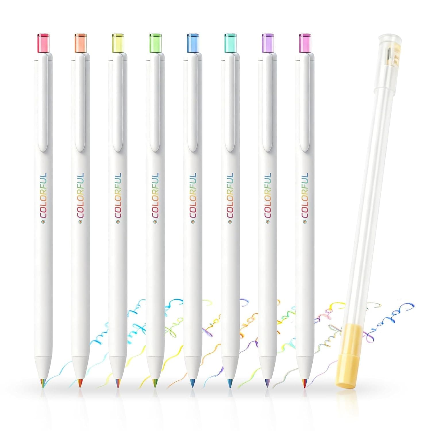 Mechanical Rainbow Pencils Set 8 Pcs 3.0mm Colored Pencils for Art Supplies Drawing Sketching Creative Stationery for School Projects and DIY Crafting Gift for Teens