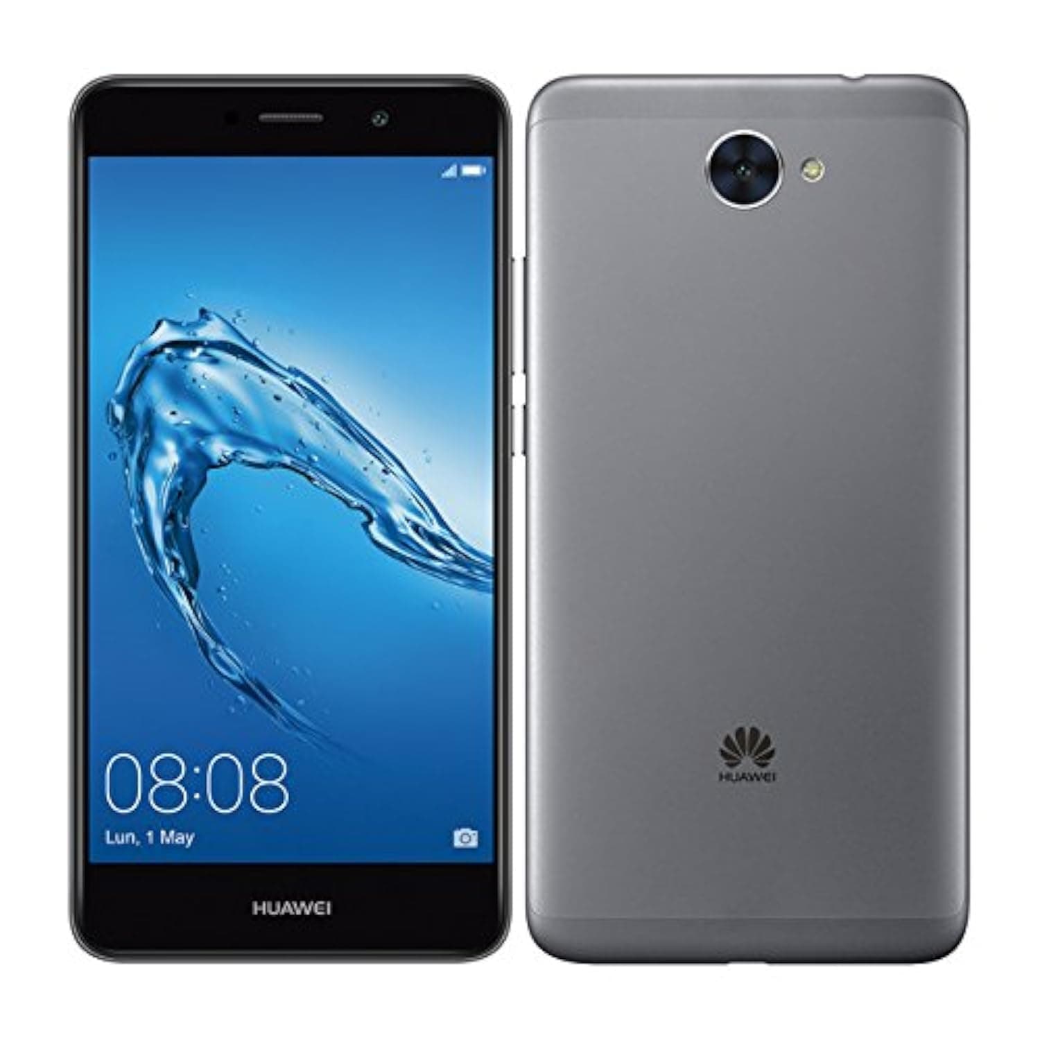 Huawei Y7 (2017) Single-SIM 16GB ROM + 2GB RAM (GSM only | No CDMA) Factory Unlocked 4G/LTE Smartphone (Grey) - International Version