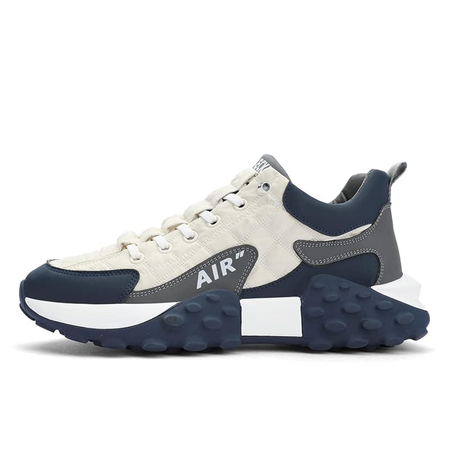 SHOES Luxury Fashion Men's Air Runer CROSSs Breathable Sport Sneakers Wearable Rubber Casual Shoes Chaussures Homme Zapatillas Hombre (Y932 white, 43)