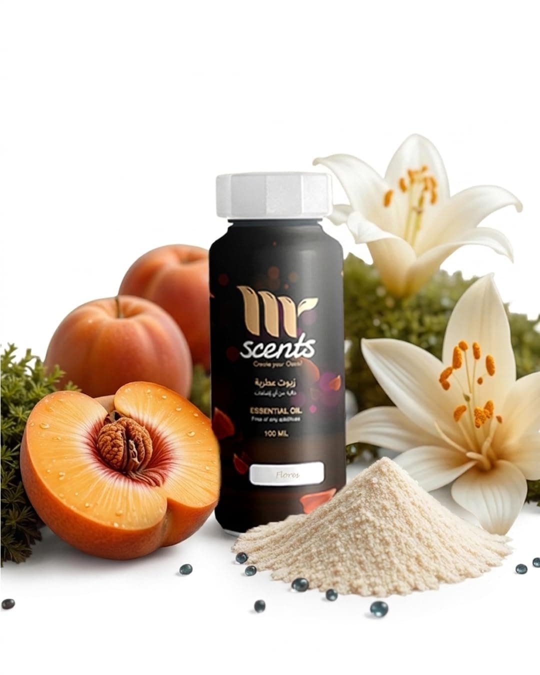 Fresh Scent Kit, Premium Spanish Essential Oil High Concentration for Diffusers – Suitable for Home & Office Fragrance Appliances – Peach & Sandalwood Notes