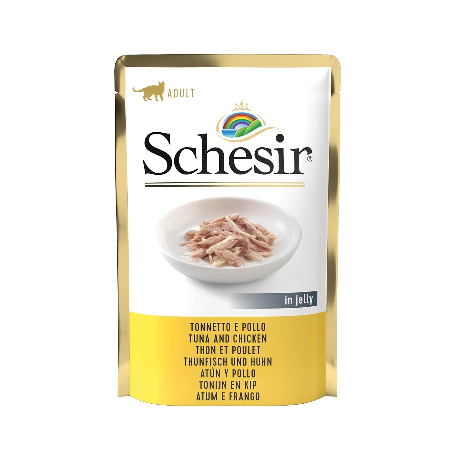 Schesir Wet Food Tuna & Chicken in Jelly for Cats, 85 g