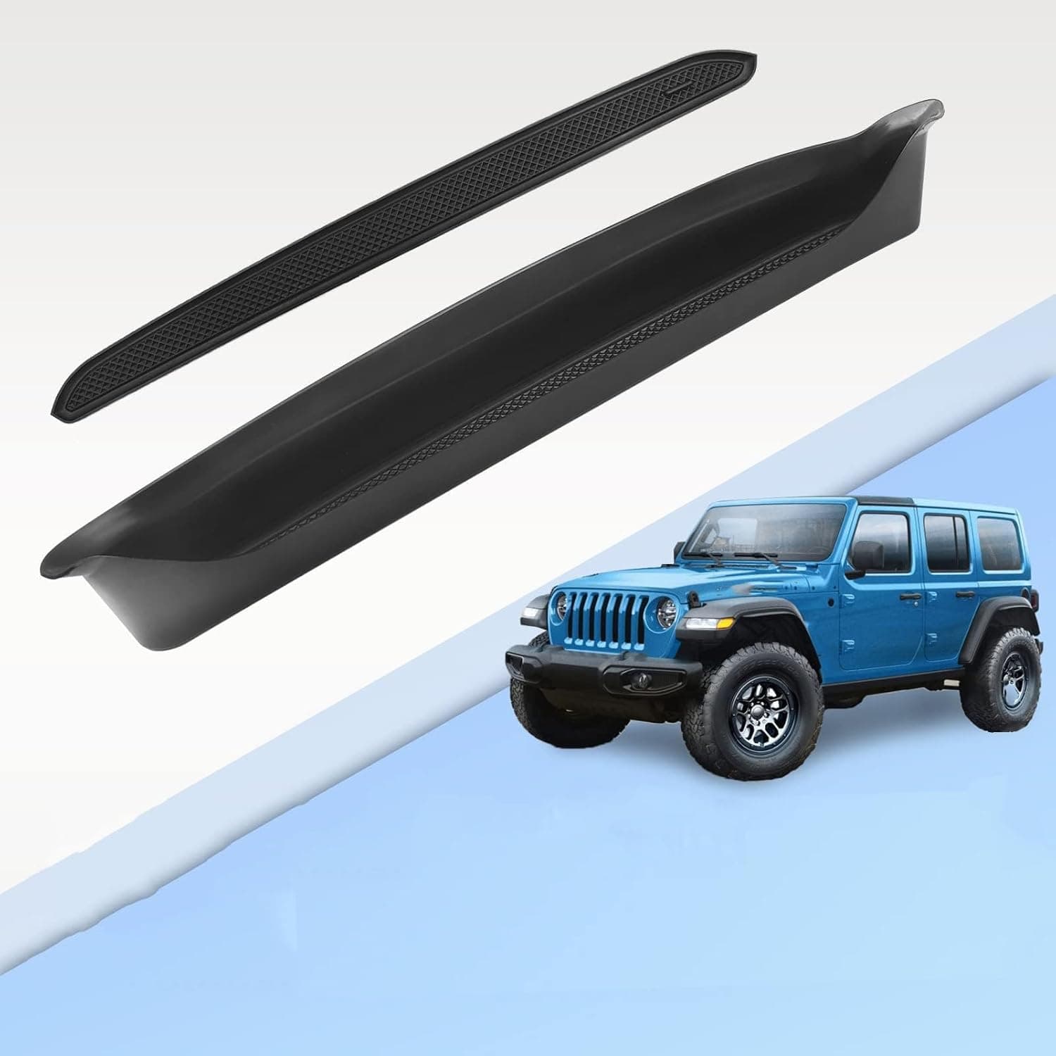 Aputue Passenger Storage Tray Organizer, Durable Accessory Organizer, Car Storage Box with Large Capacity, Handle Storage Box for 2018-2023 Jeep Wrangler JL JT Gladiator JLU Interior Accessories