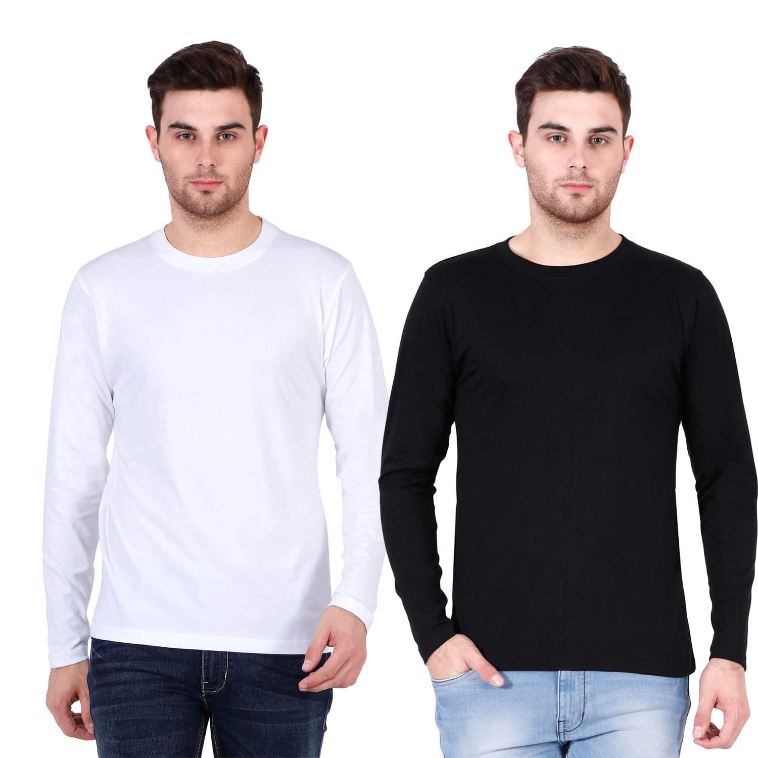 RSO Outfits Men's Plain Full Sleeve T-Shirt