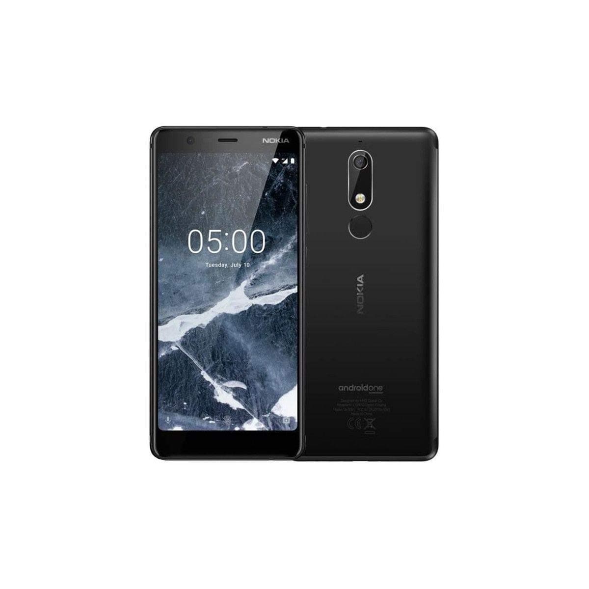 Nokia 5.1 Dual-SIM 16GB ROM + 2GB RAM (GSM Only | No CDMA) Factory Unlocked 4G/LTE Smart Phone (Black) - International Version