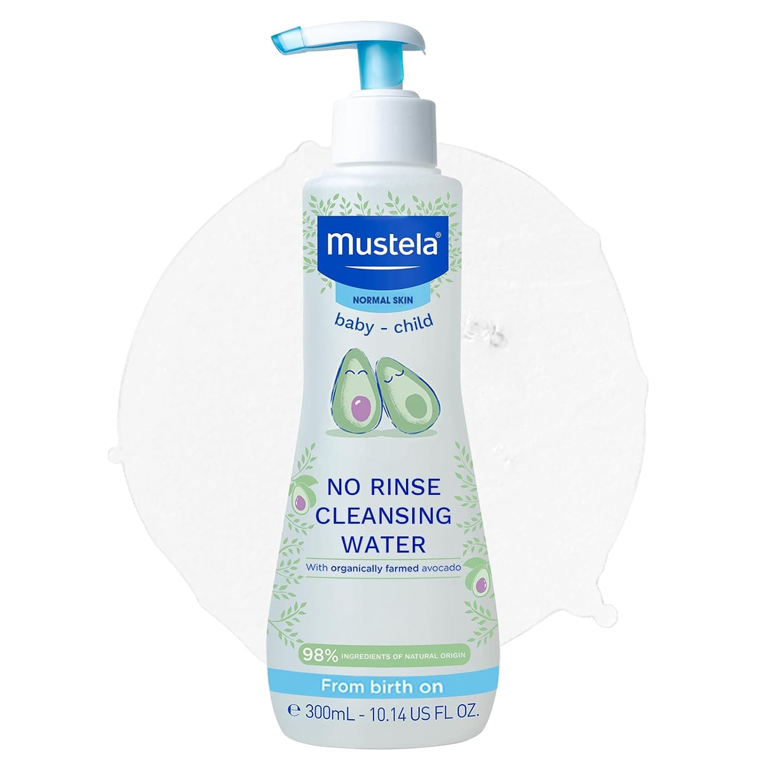 Mustela No-rinse cLeansing Water with Organic Avocado, 300 ml