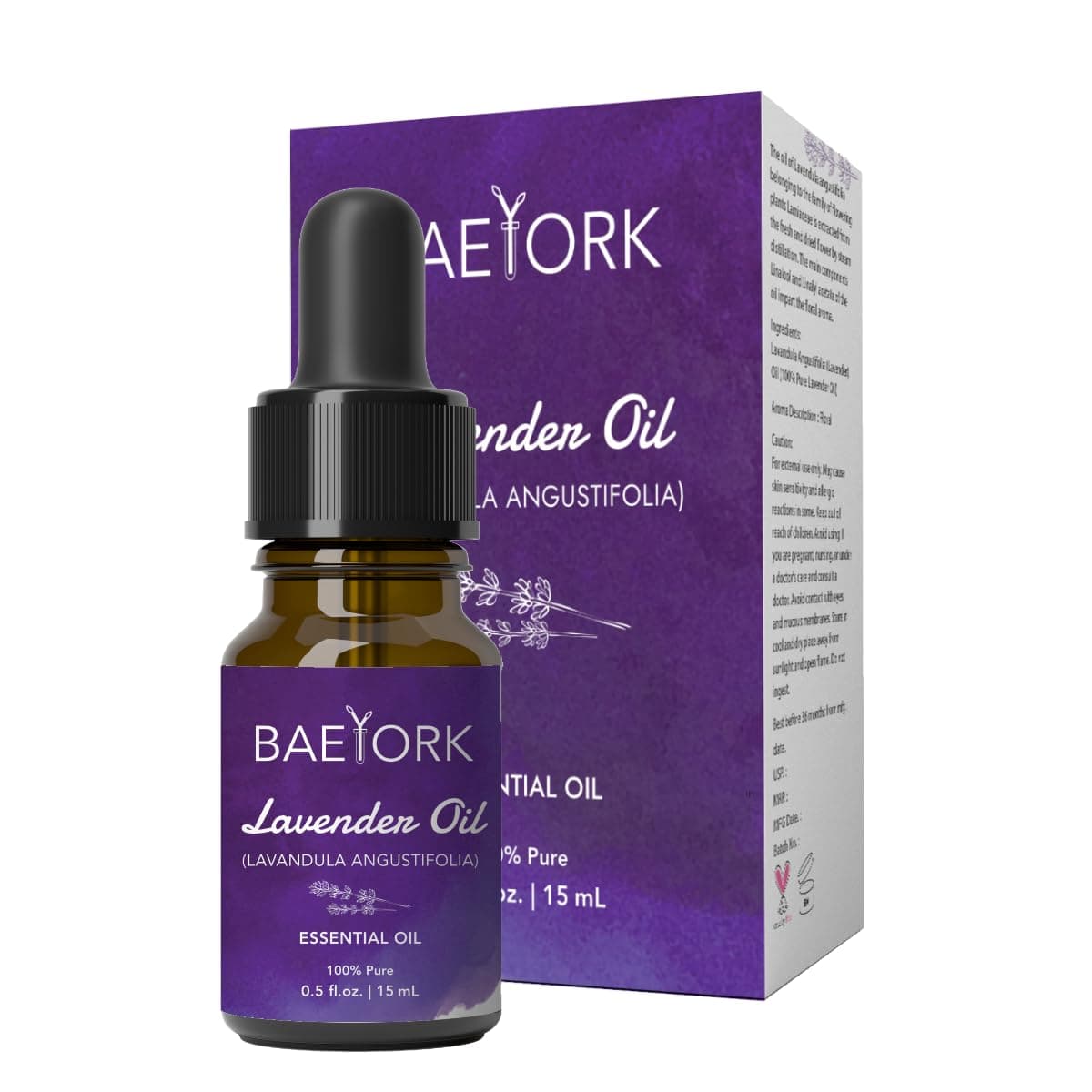 Bulgarian Lavender Essential Oil 15mL (0.5 Fl. Oz.) – 100% Pure Natural Oil for Diffusers, DIY Blends, Skin & Hair Care, Vegan & Cruelty-Free