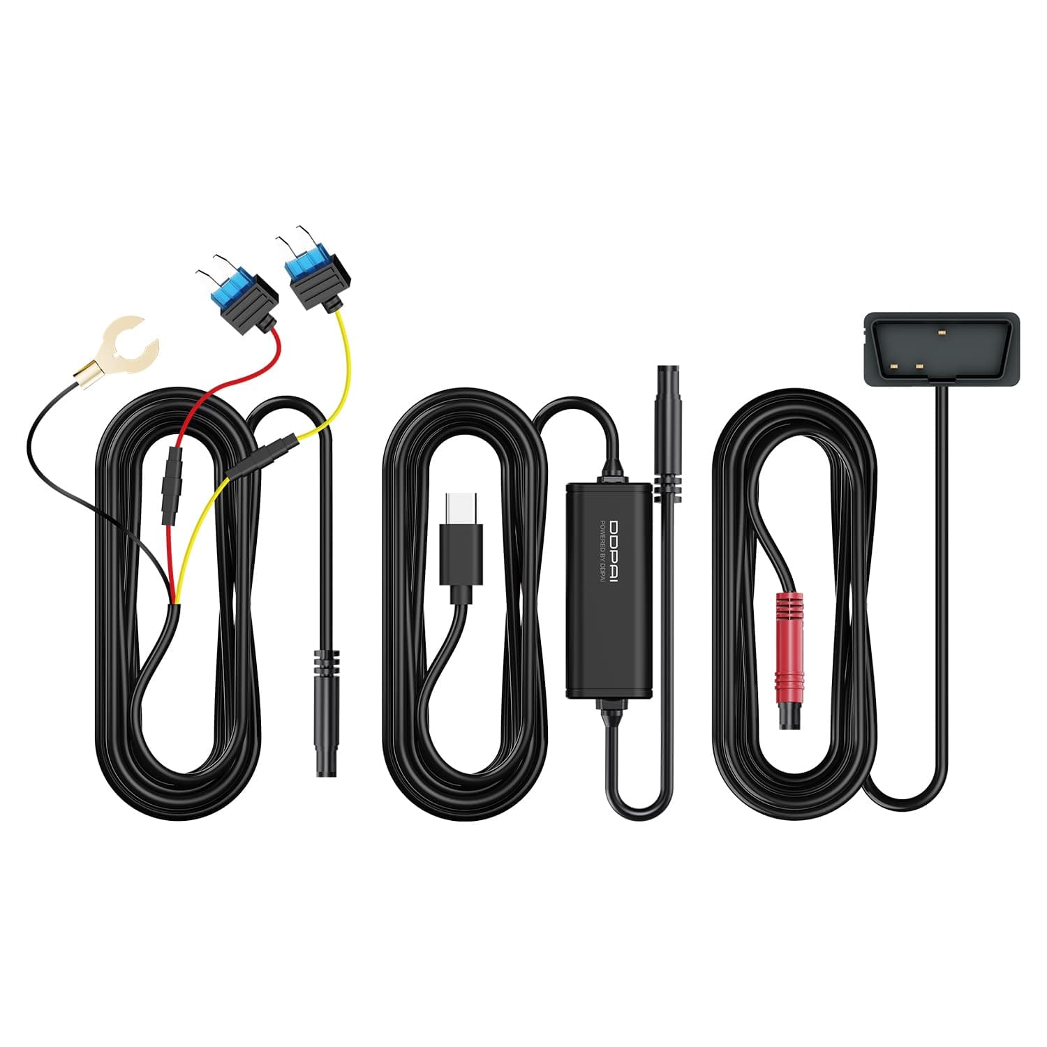 DDPAI OBD Hardwire Kit, Compatible with Z60 Pro, Z90 Master, Z90 Pro, N5 Dual, Z60, N3 Pro, MINI2X and Other ddapi Dash Cam Models, Enabling 24 Hours Parking Monitor, 12V/2A to 5V/3A, 3 Meters Long