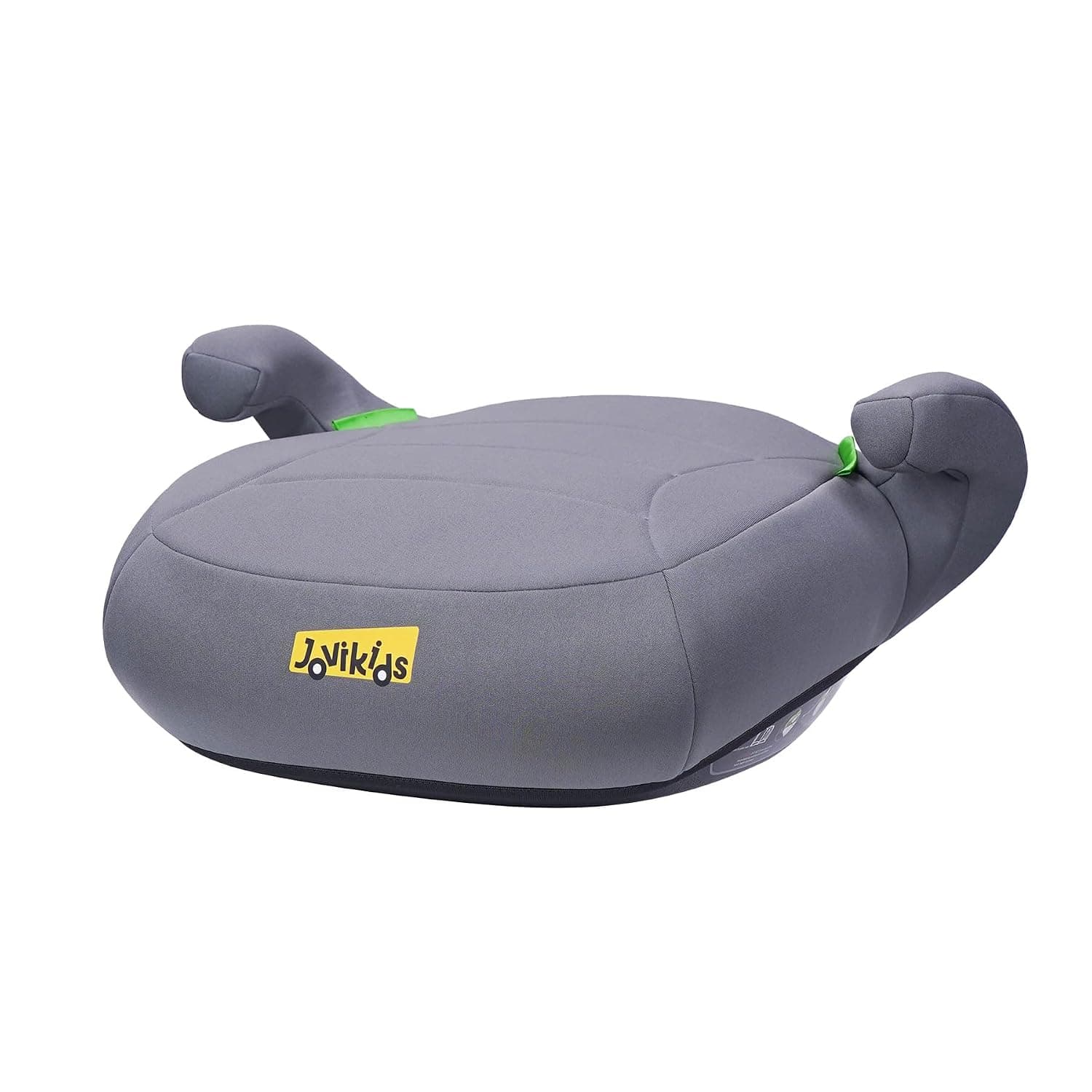 Jovikids Yoho i-Size Booster Seat, Grey – ECE R129 Group 3 (125–150cm), Age 6–12 Years – 3-Point Seat Belt Installation, Lightweight Child Car Booster for Safety & Travel