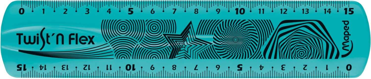 Maped 15 Cm Unbreakable/Flexible Rule - Assorted Colours