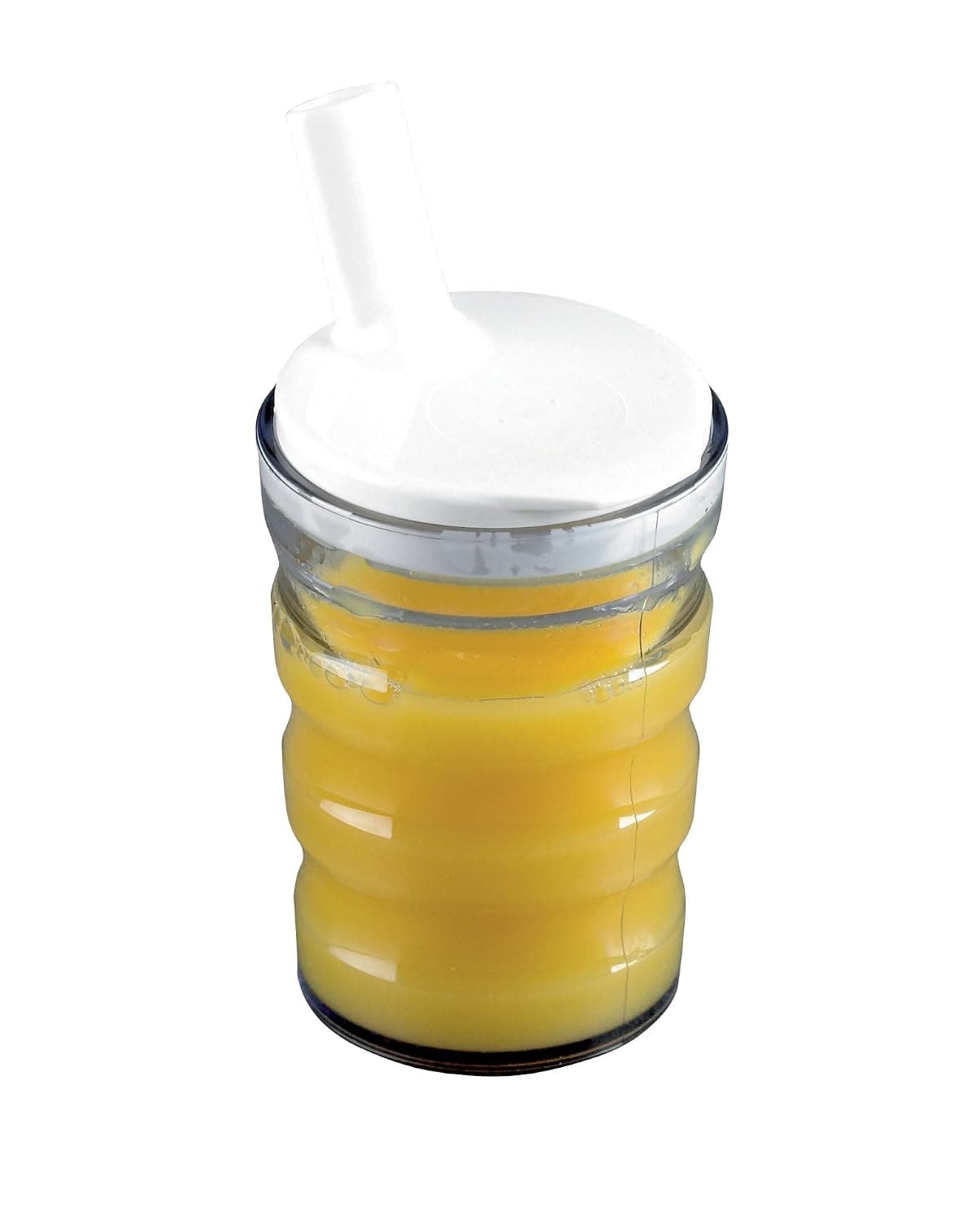 HOMECRAFT Clear Non Spill Cup, Portable Travel Mug with Straw Lid for Children, Elderly and Disabled, Size Small