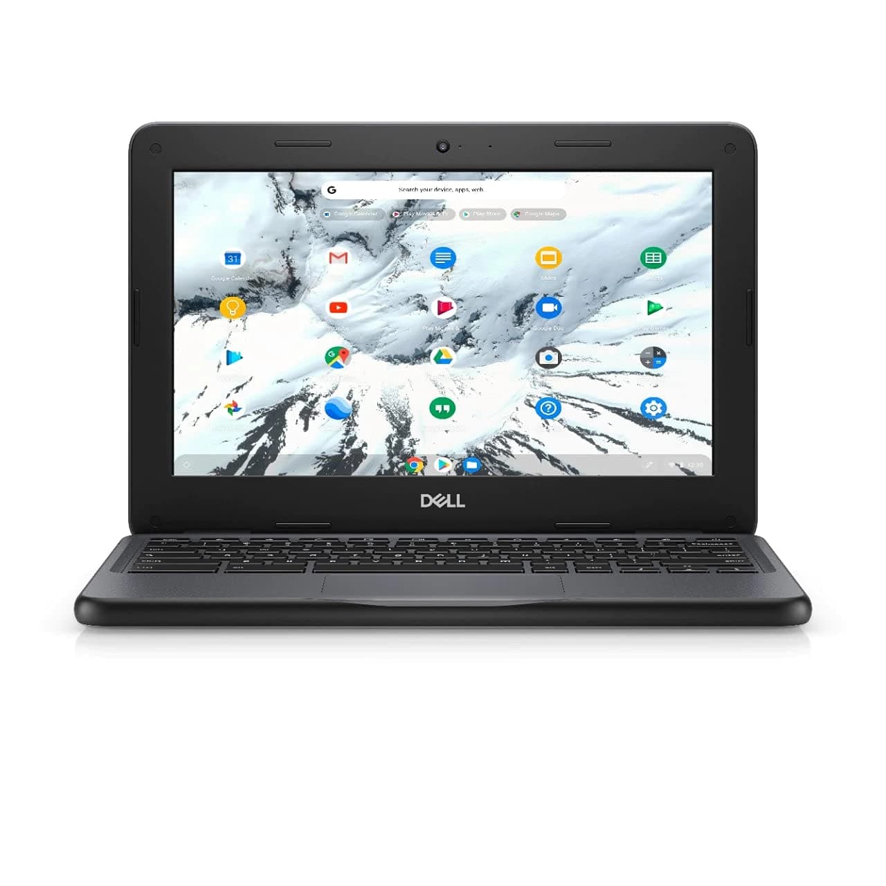 لابتوب ديل كروم بوك 3100 (موديل 2019) | شاشة 11.6 بوصة HD | معالج انتل سيليرون ثنائي النواة | سعة تخزين 32 جيجابايت SSD | ذاكرة وصول عشوائي 4 جيجابايت | نظام تشغيل كروم (مجدد)