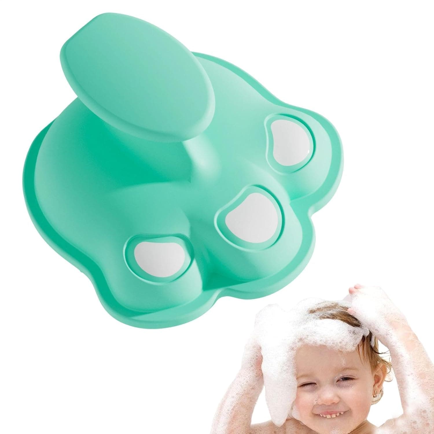 Kids Scalp Scrubber Silicone Scalp and Head Massager | Soft Kids Brush for Boys Girls Young Children Indoor Home Bathing Time