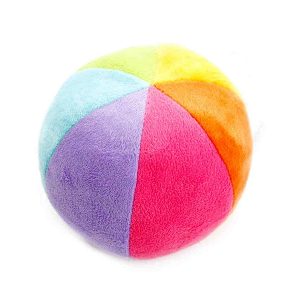 ZaH Baby Balls Rainbow Rattle Toy Small Colorful Plush Ball for Newborn Infant Toddler (Toys for 0 to 36 Months)