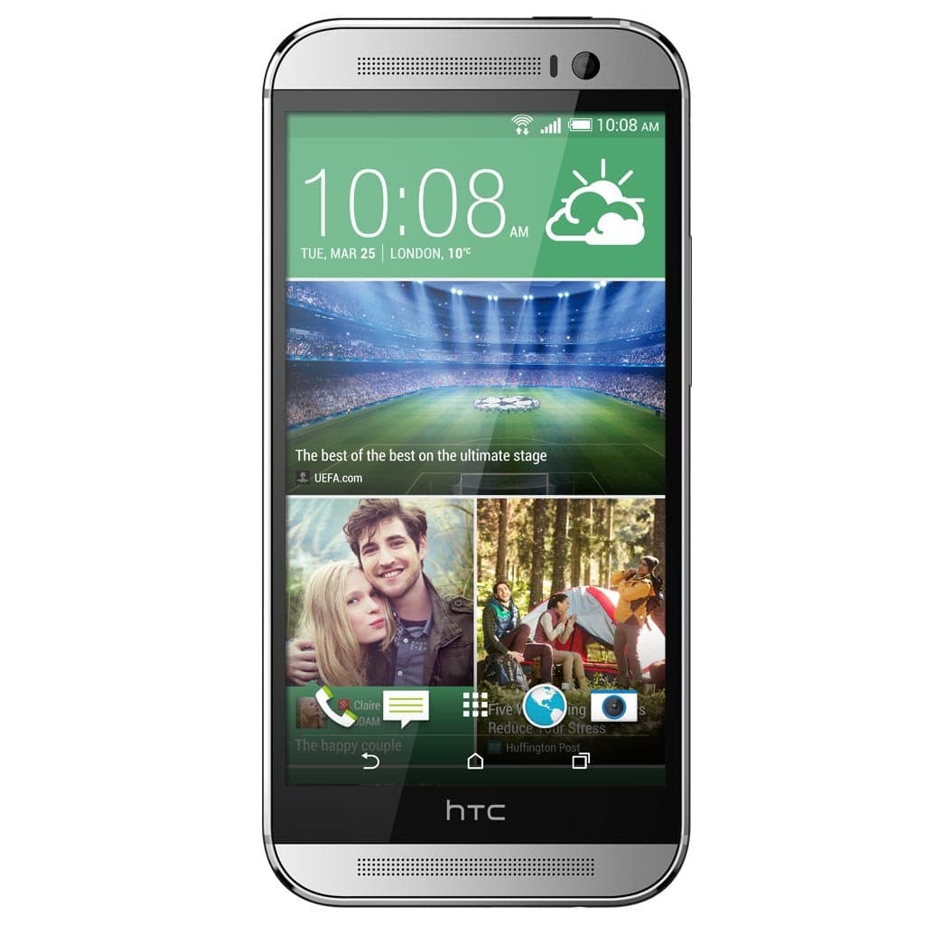 HTC One M8 Uk Sim Free Factory Unlocked Smartphone GLACIAL SILVER
