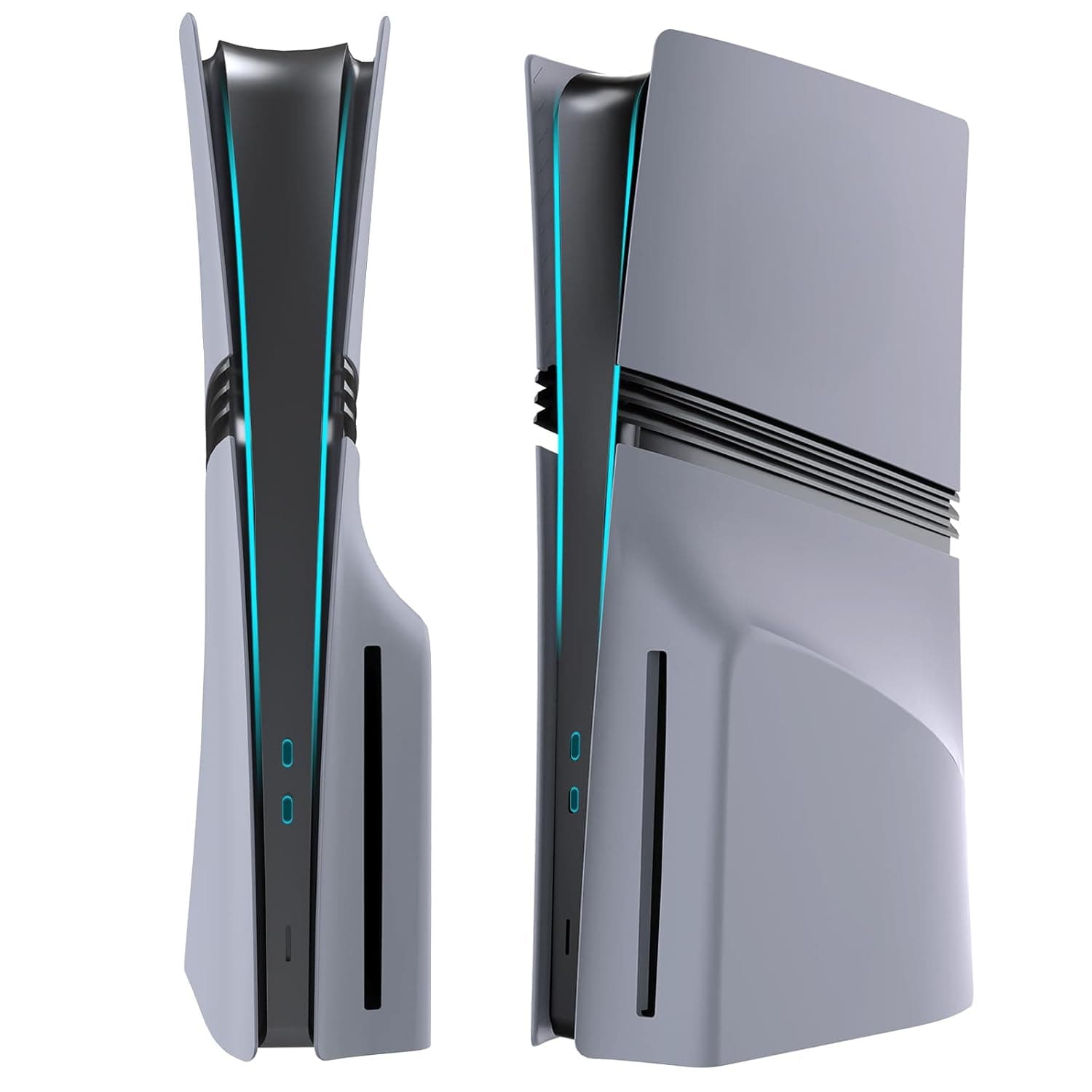 غطاء حماية بديل للذكرى الثلاثين بلون رمادي لجهاز بلايس تيشن 5 برو نسخة الأقراص لموديل بلاي ستيشن 5 برو نسخة الأقراص من اليت بلاي