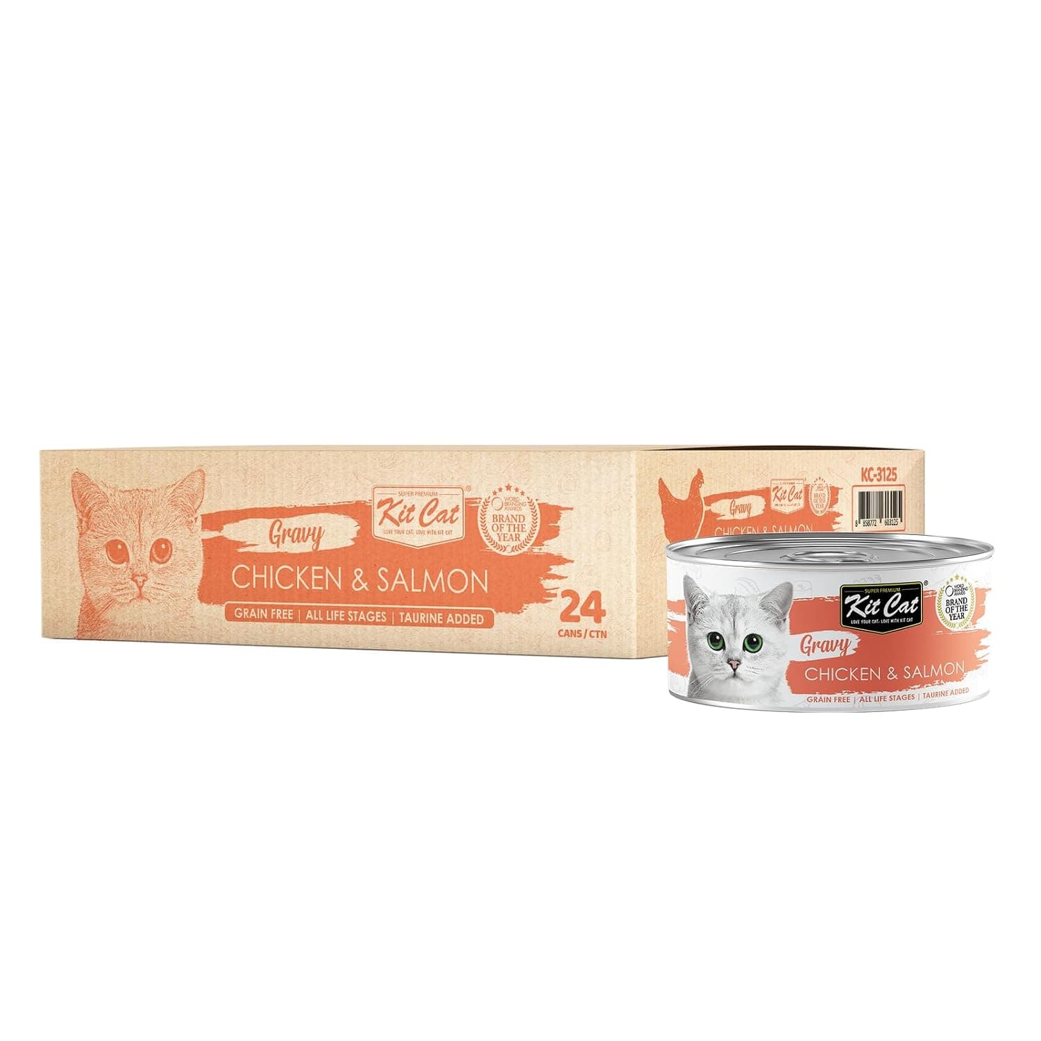 Kit Cat Gravy Chicken & Salmon 70g Pack of 24