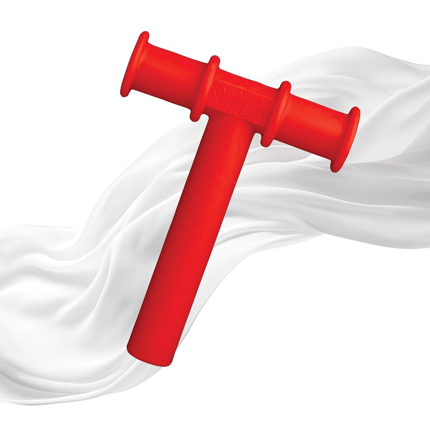 Chewy Tubes - Red (2 Count) | ORAL MOTOR CHEW TOOL: Smooth red stem gives kids a firm surface for guided biting and jaw strengthening practice