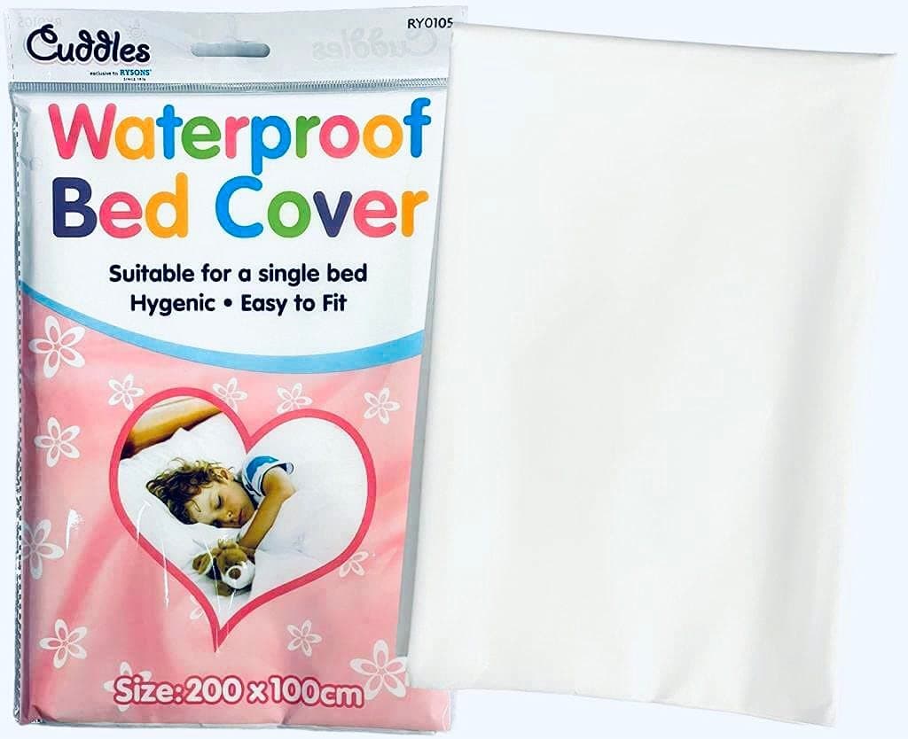 Waterproof Bed flat sheet Cover - Child's Single Bed 200cm X 100cm Mattress Protector Topper Wetting Pad Cot Sheet Mat For Baby Kids Toddlers Elderly Children Adults Pet Dog Sofa Breathable Protection