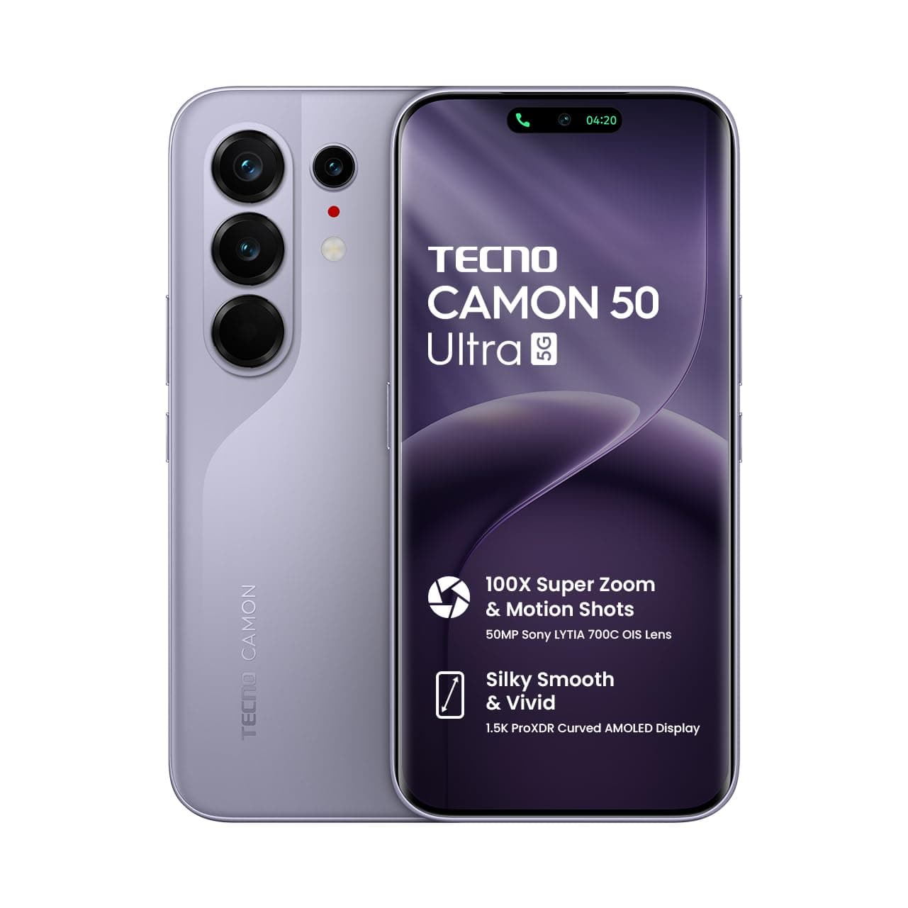 تكنو كامون 50 الترا 5G، 8GB+256GB، بنفسجي ضبابي